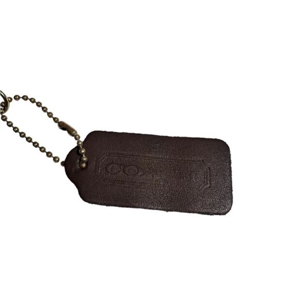 Coach 7165 Brown Mahogany Vintage Chunky Makeup Case Original Hang Tag And Chain - Picture 9 of 12